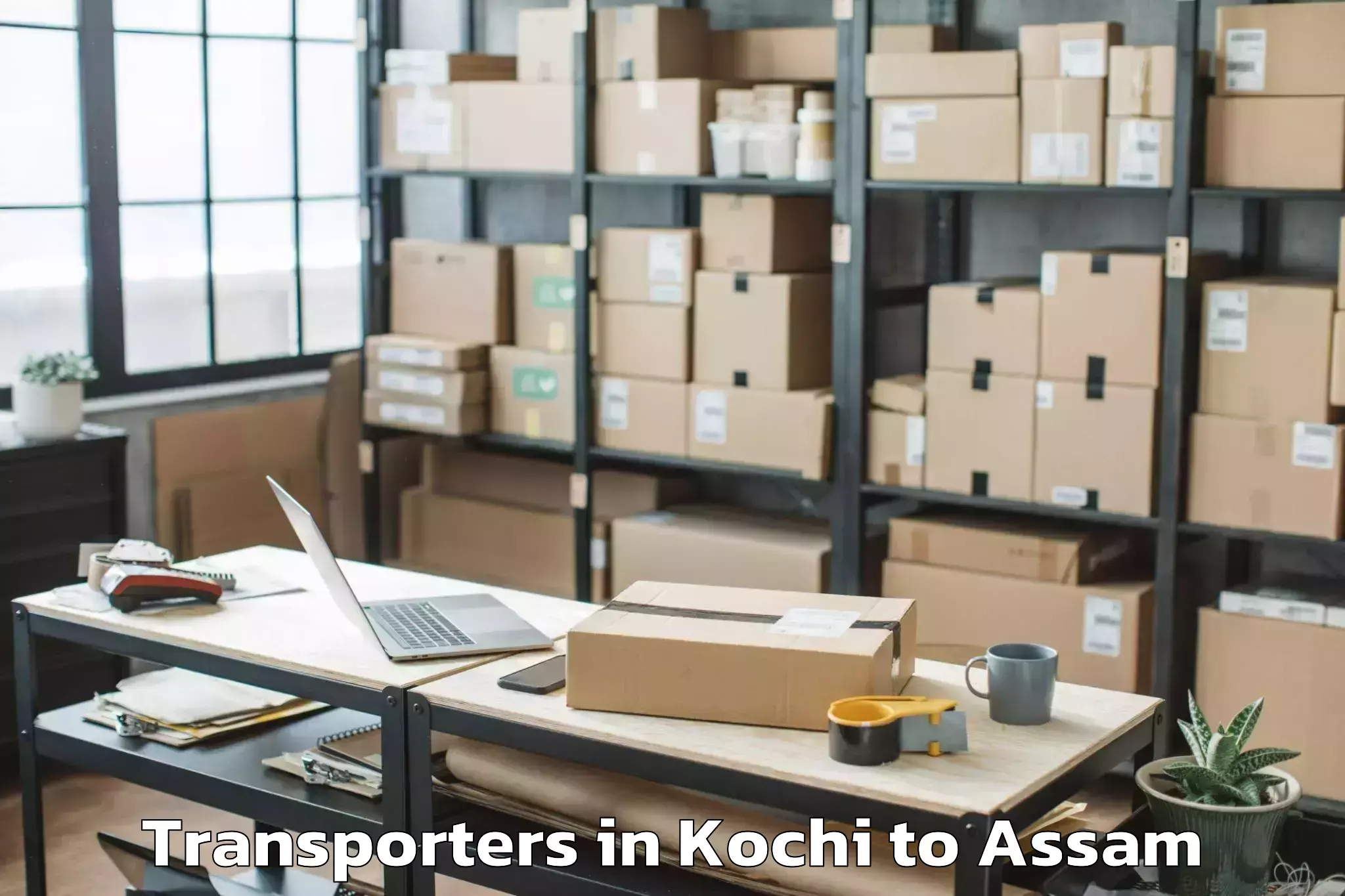 Book Kochi to Dibrugarh Transporters Online